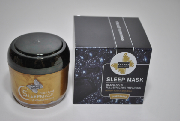 Ночная маска для лица Dizao Sleep Mask черное золото всестороннее восстановление