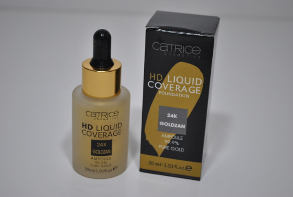 База под макияж Catrice Cosmetics HD Liquid Coverage Foundation 24K Goldzan 30ml.